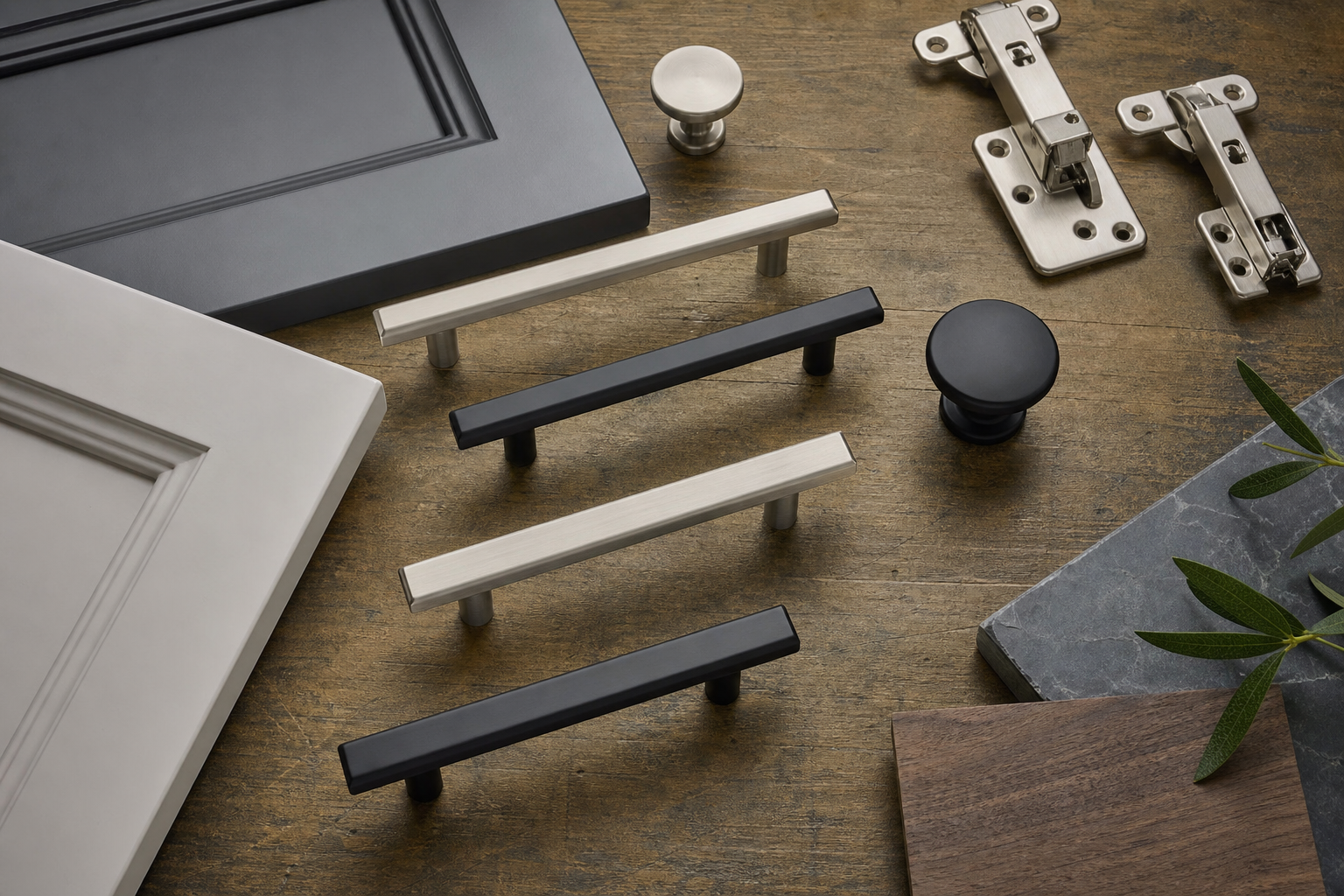 Cabinet hardware and finishing details