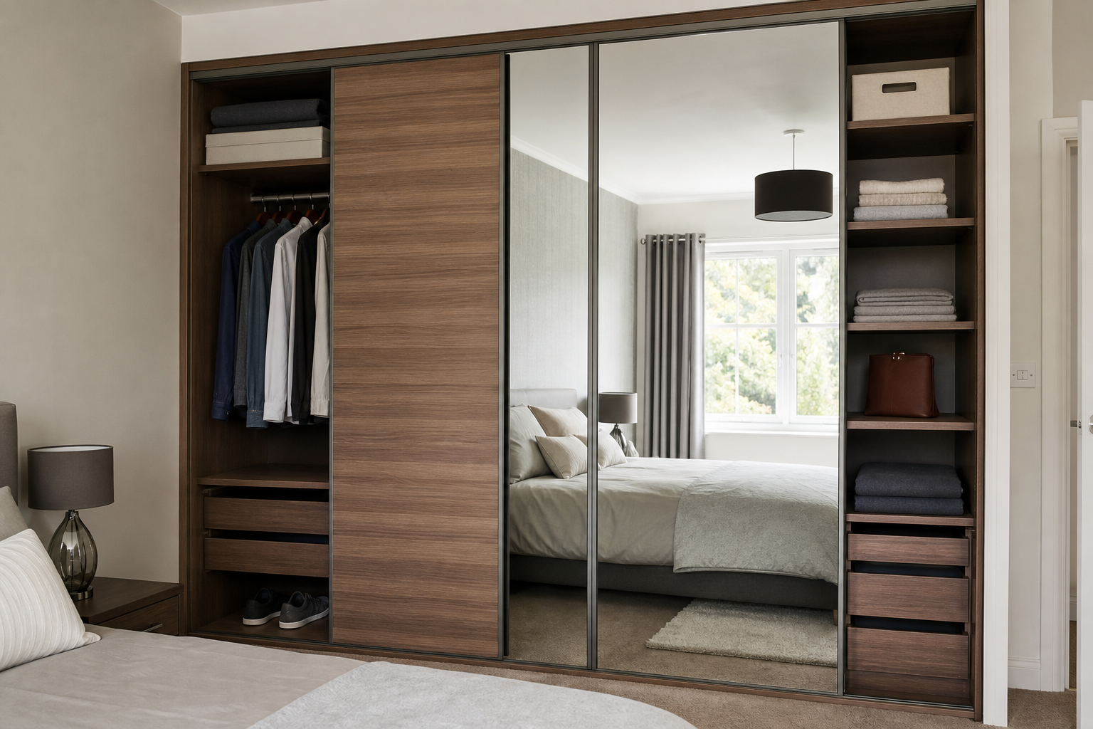 Wardrobe and closet door styles
